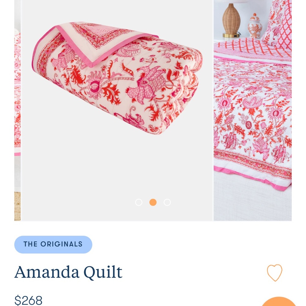 Roller Rabbit Amanda Quilt Pink